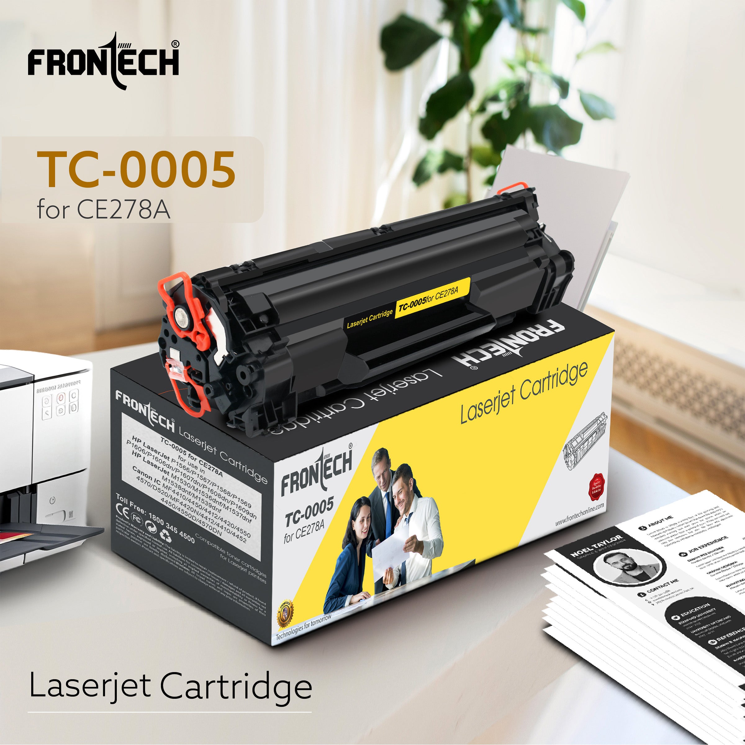 Frontech CE278A Toner Cartridge | Compatible with HP LaserJet P1560-MF4752 Series (TC-0005) Frontech CE278A Toner Cartridge | Compatible with HP LaserJet P1560-MF4752 Series (TC-0005)